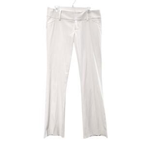 Alice + Olivia Cream Straight Leg Pants